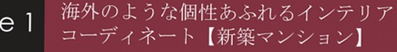 個性あふれるスタイリッシュなインテリアコーディネート【新築マンション】